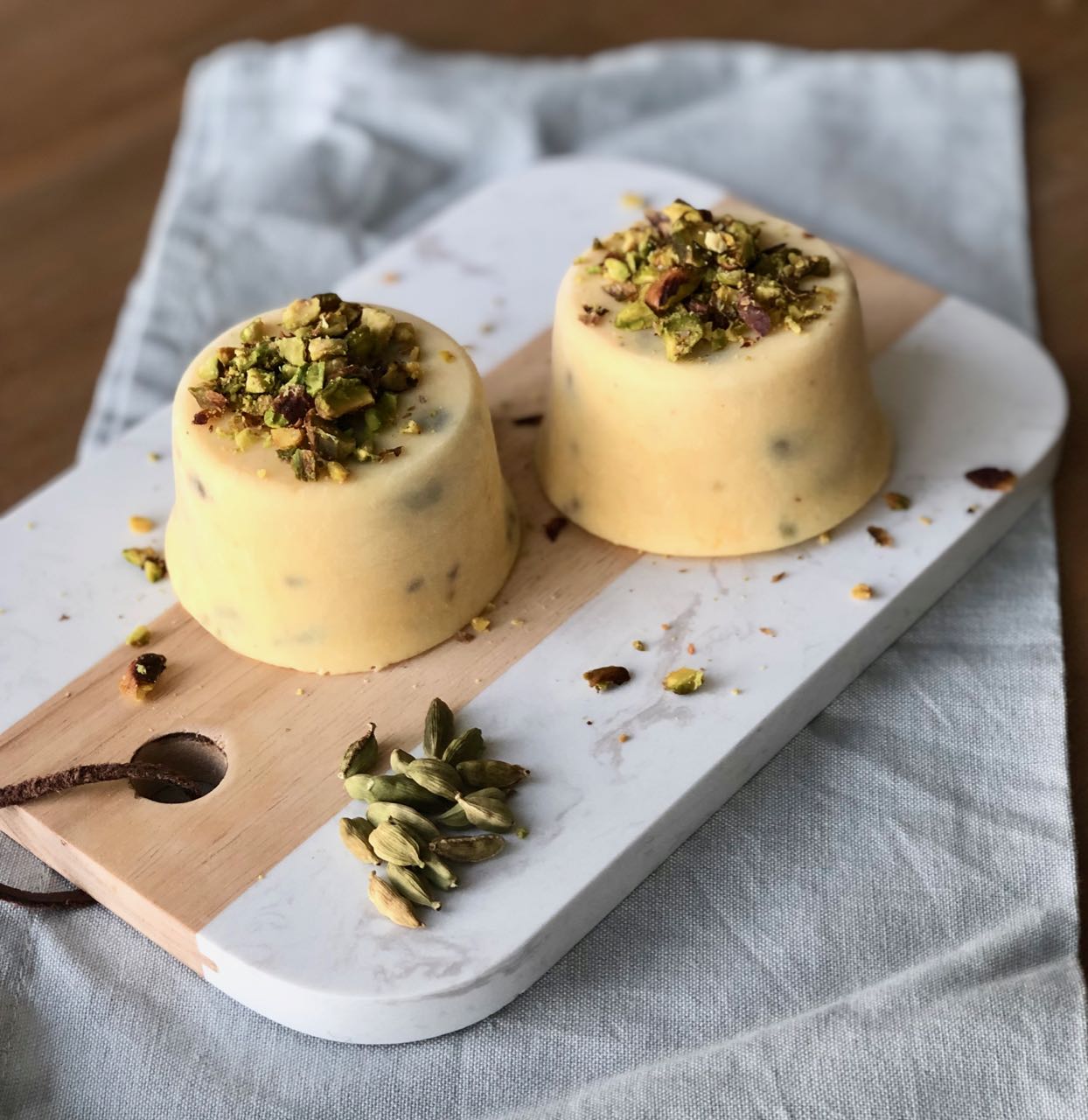 kulfi met mango en pistache