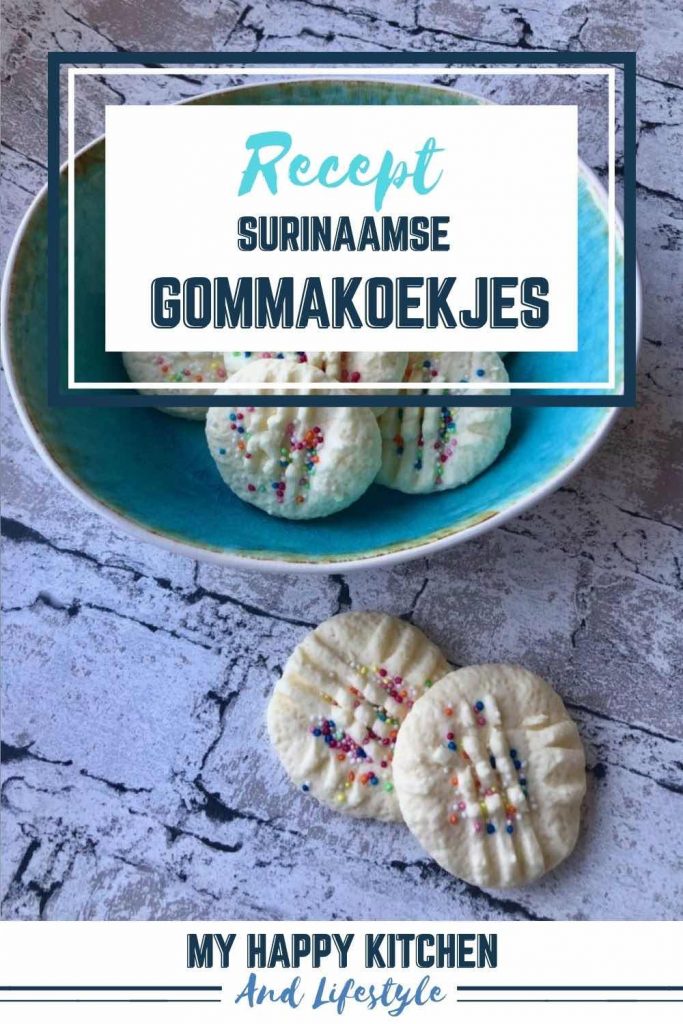 Pinterest pin Surinaamse gommakoekjes