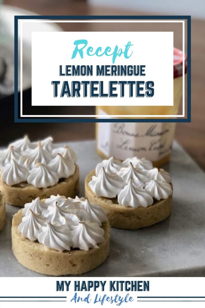 Pinterest pin lemon meringue tartelettes