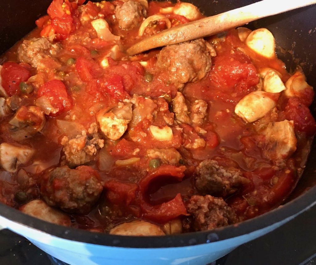 Pastasaus koken met de Ecostoof