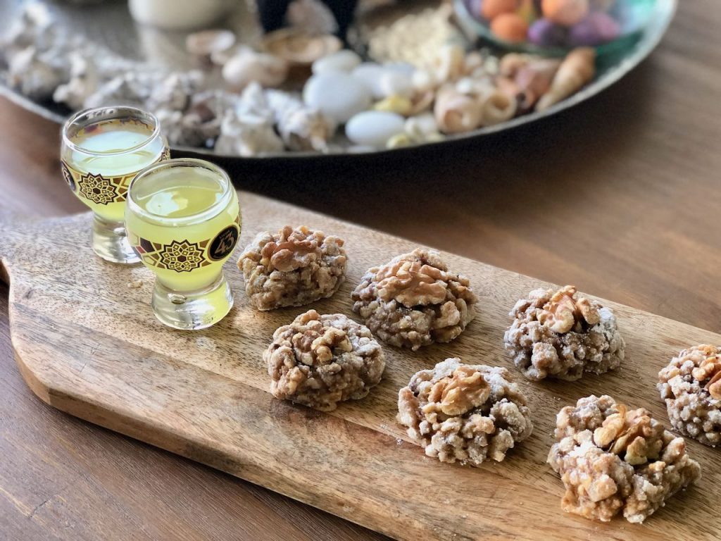 Walnootkoekjes met oranjebloesemwater
