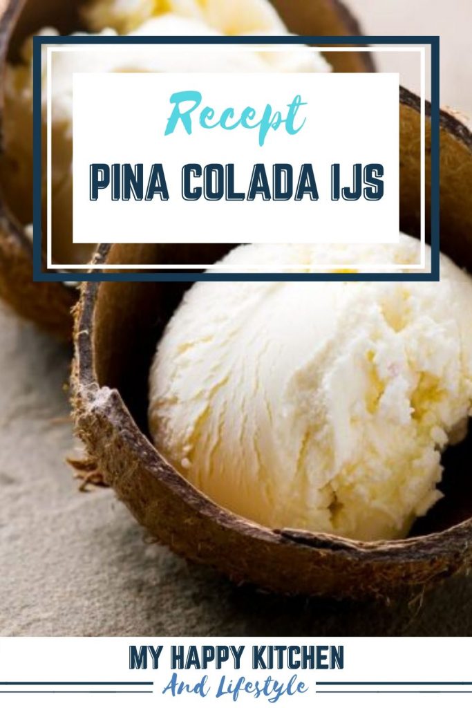 Pinterest pin pina colada ijs
