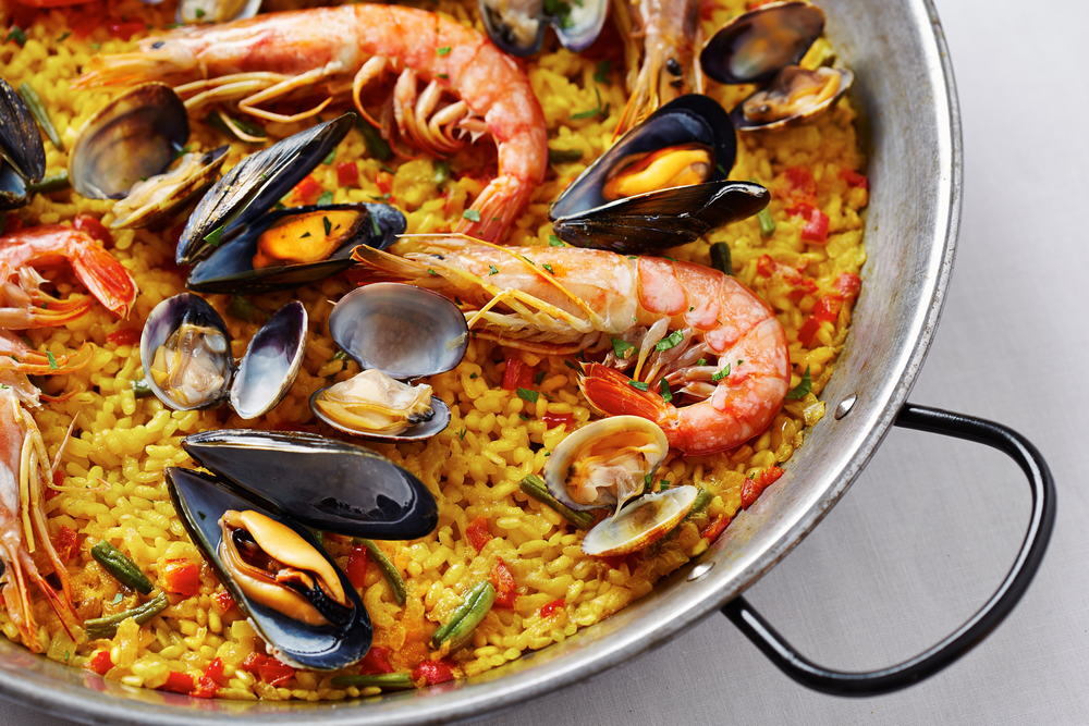 geschiedenis van beroemde gerechten- paella