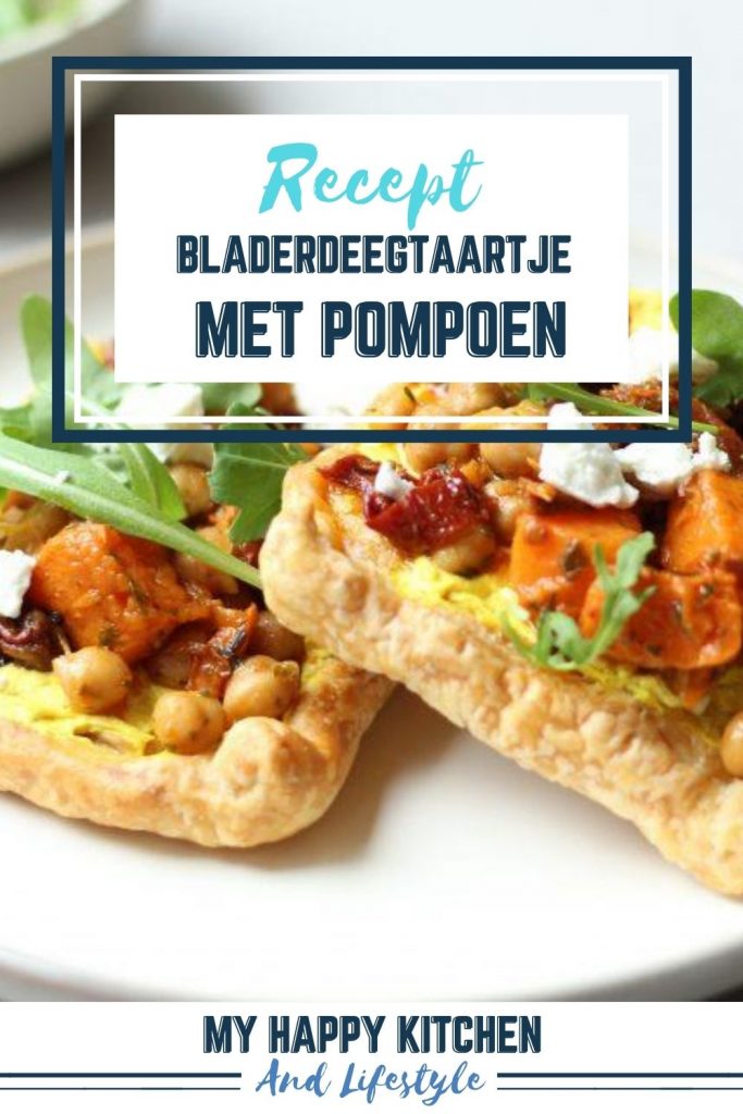 Pinterest pin bladerdeegtaartje met pompoen