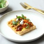 Bladerdeegtaartje met pompoen