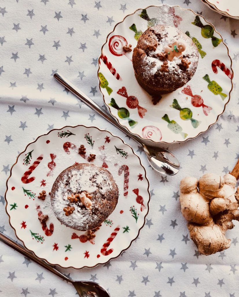 Gingerbread lavacake