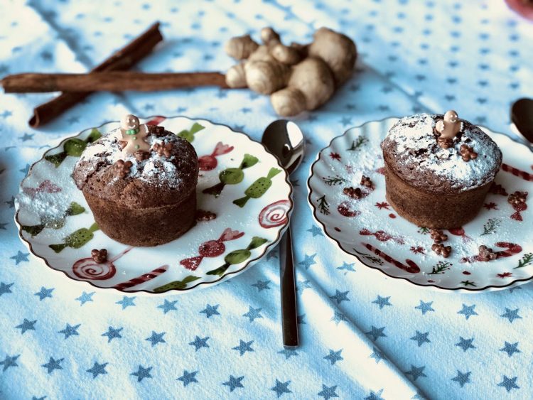 Gingerbread lavacake