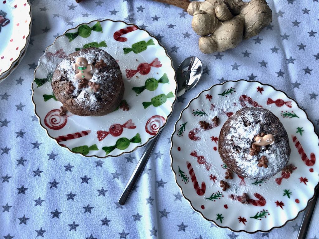 Gingerbread lavacake