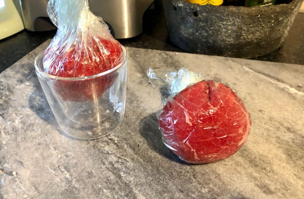 Carpaccio bonbon maken
