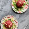 Carpaccio bonbon met truffelcrème