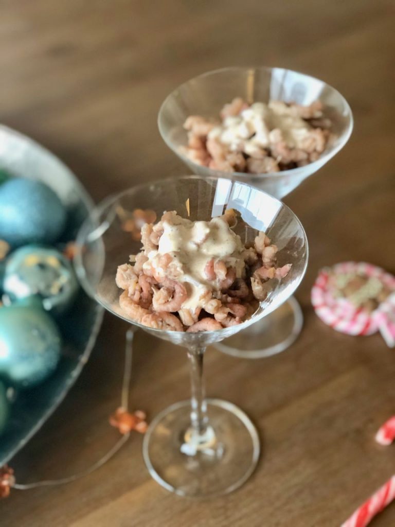 recept voor garnalencocktail met whiskysaus
