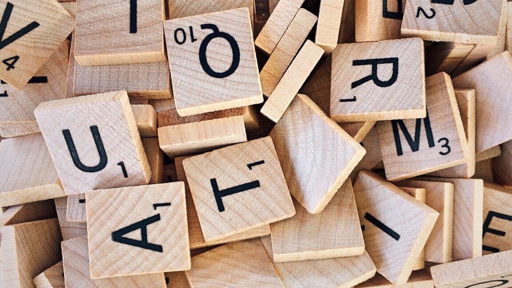 Scrabble letters