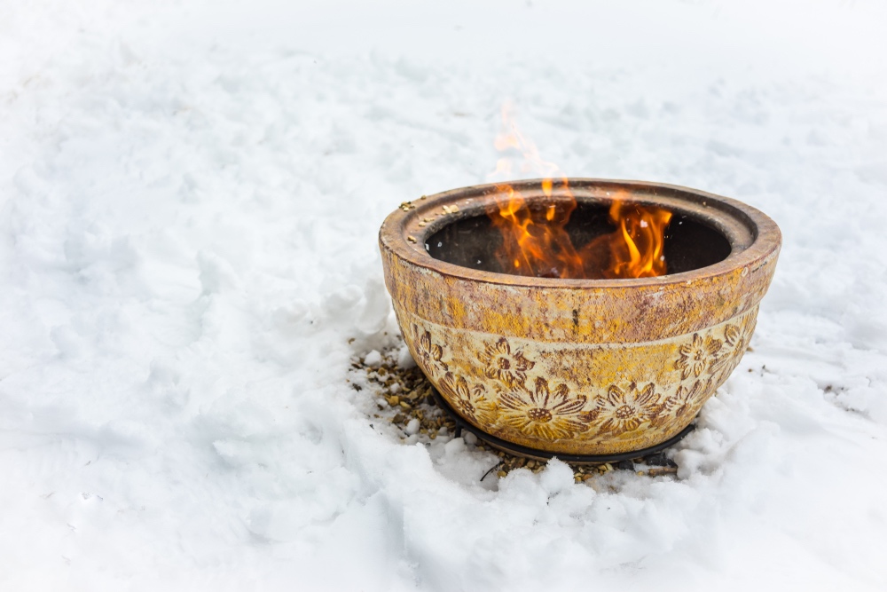 winter barbecue vuurkorf
