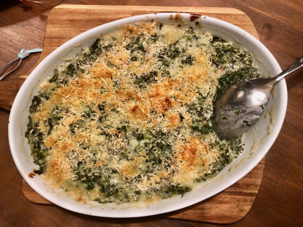 Boerenkoolgratin met kaas