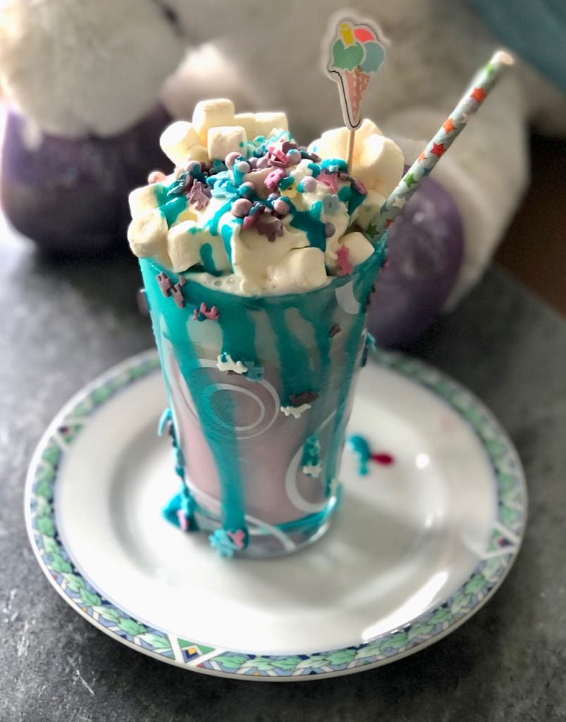 pink unicorn chocolatemilk