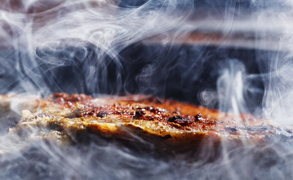 roken op de kamado