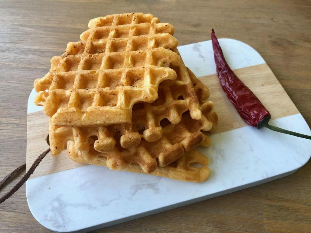 Hartige curry-kokos wafels