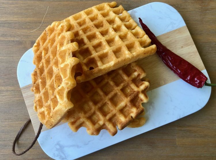 Hartige curry-kokos wafels