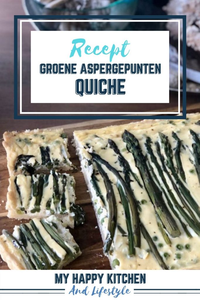 Pinterest pin quiche groene aspergepunten