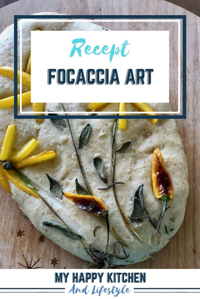 Pinterest pin focaccia art