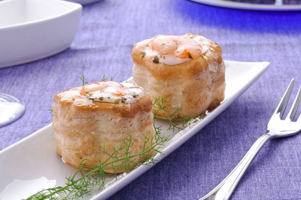 pasteibakjes met garnalenragout
