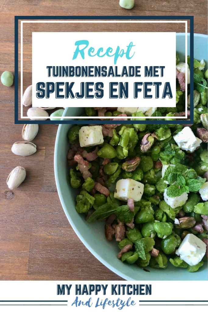 Pinterest pin tuinbonensalade