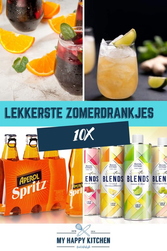 Pinterest pin zomerdrankjes