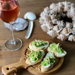 Bruschetta met tuinbonen tapenade