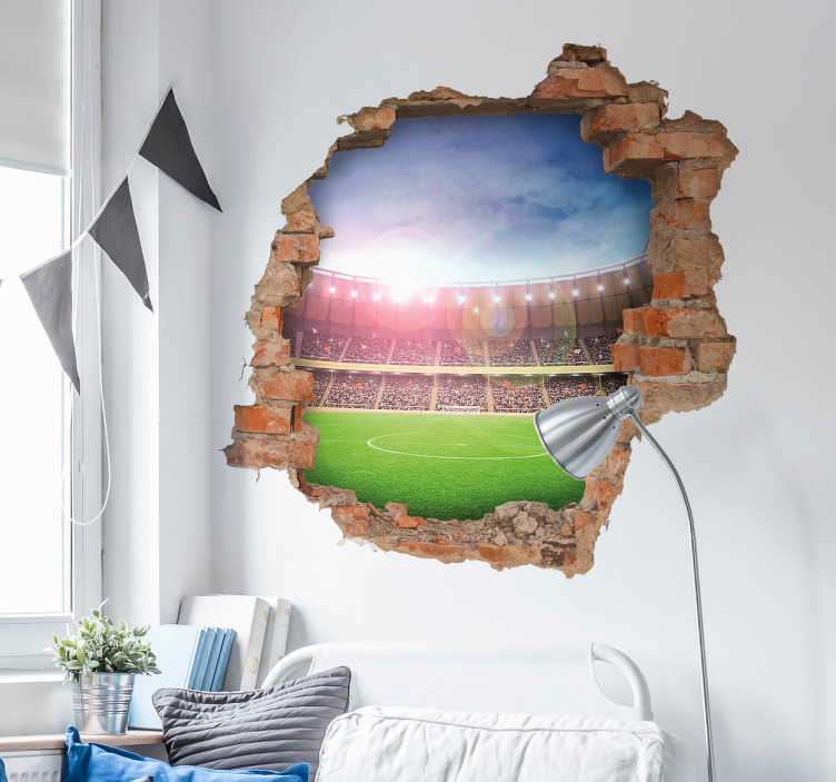 Voetbalstadion muursticker