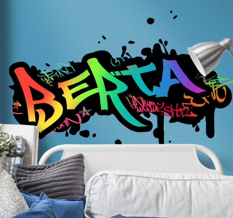 Graffiti muursticker