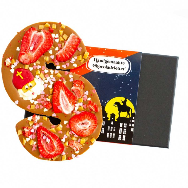 Chocoladeletters per post