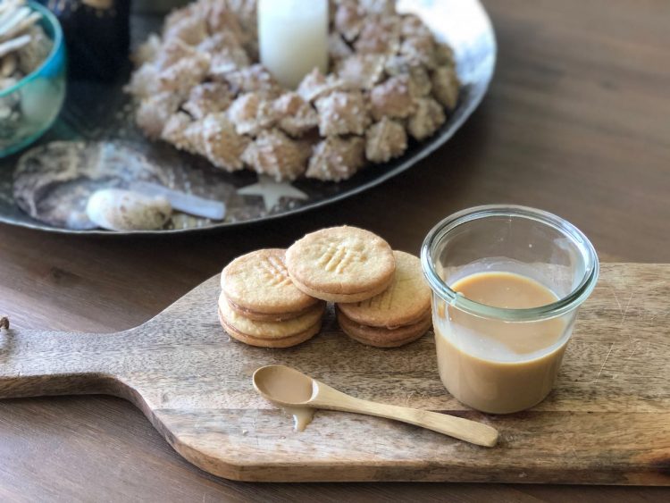 stroopkoekjes met gezouten karamel