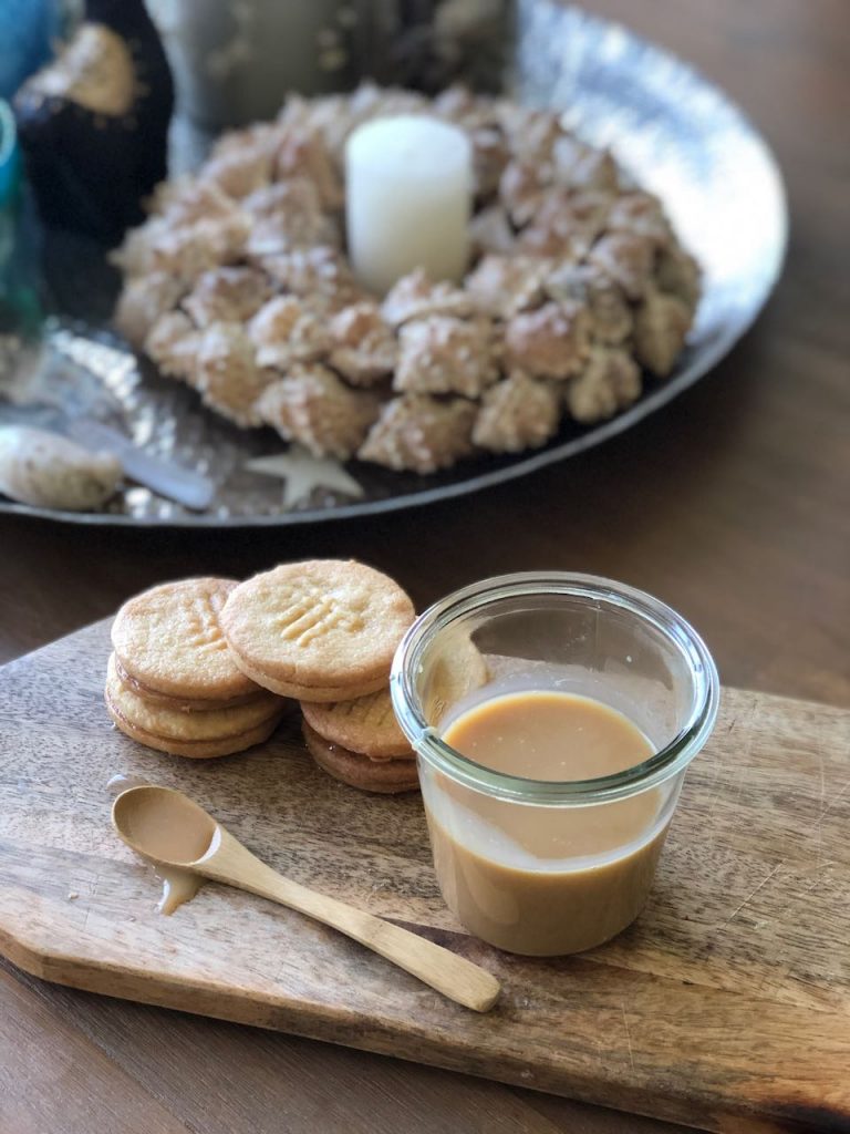 stroopkoekjes met gezouten karamel