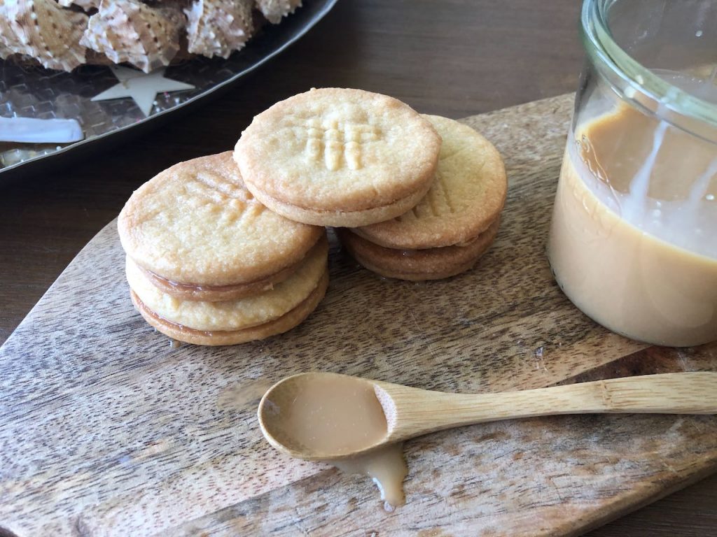 stroopkoekjes met gezouten karamel