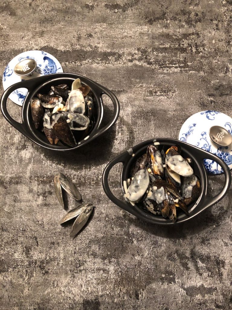 Mosselen met roquefort