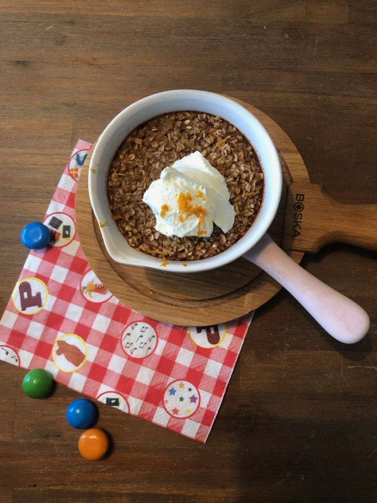 Ontbijttaartje met mandarijn en speculaas