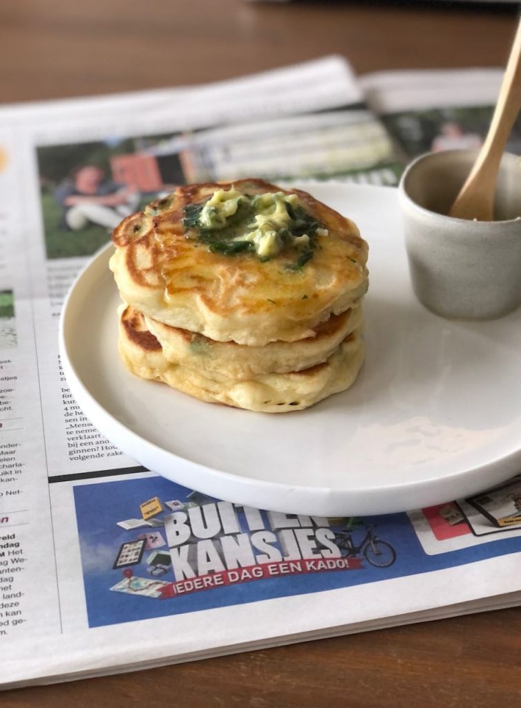 pancakes met tuinbonen