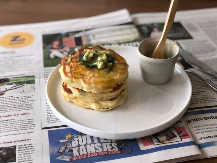 pancakes met tuinbonen