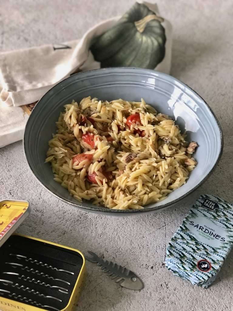 orzo met sardientjes