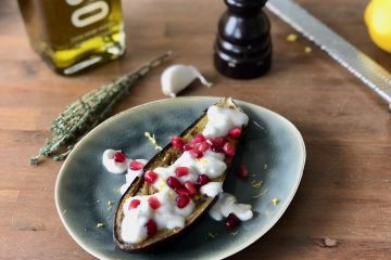 Geroosterde aubergines met yoghurt