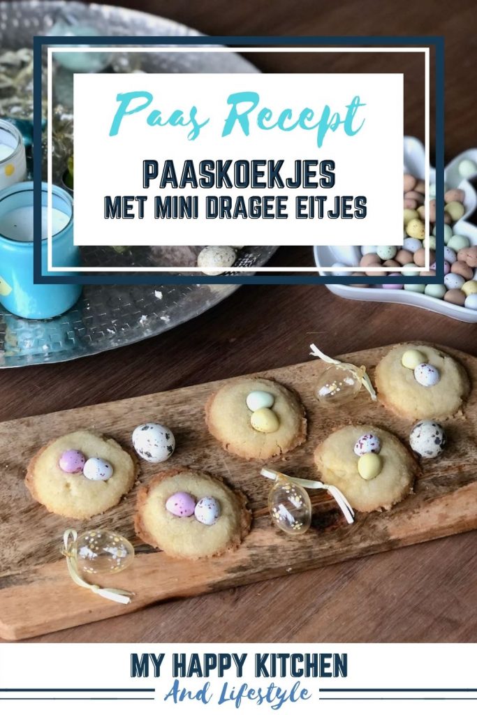Paaskoekjes met mini dragee eitjes