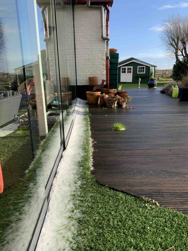 Uit de moestuin - hagel
