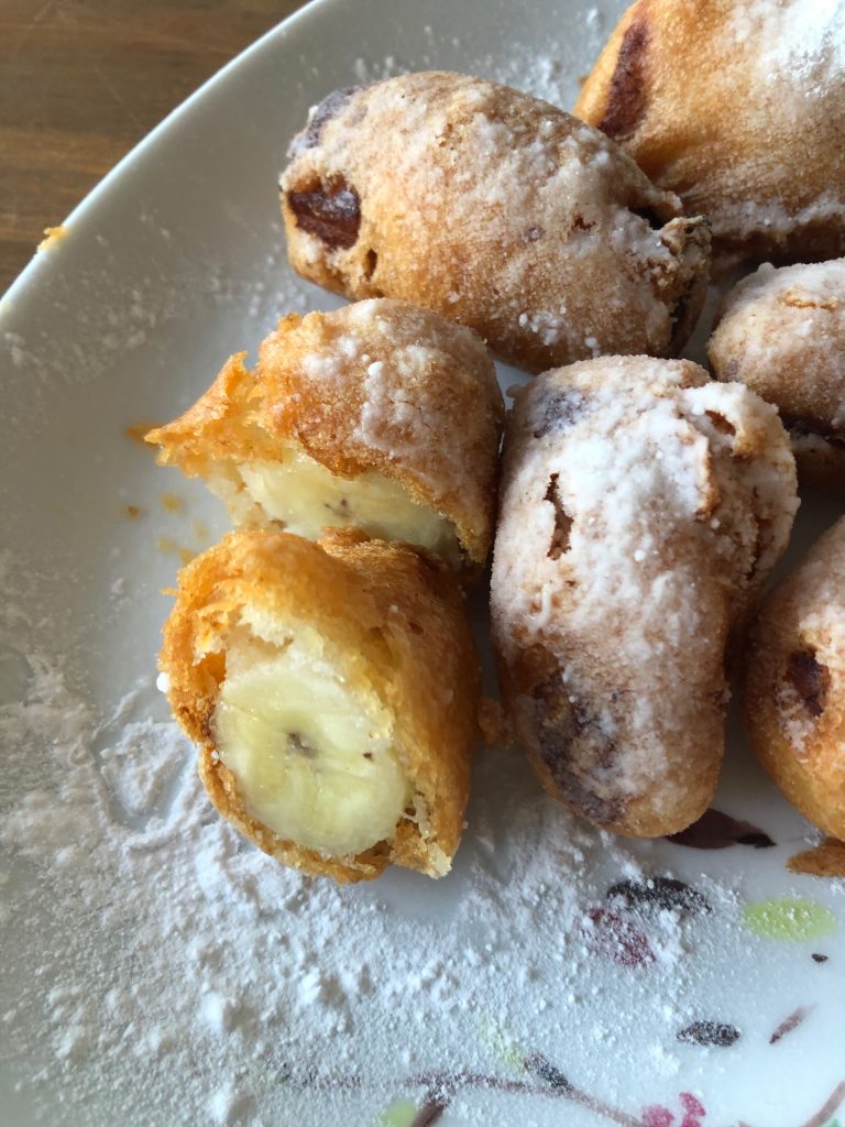 Gebakken banaan - aziatisch snack buffet