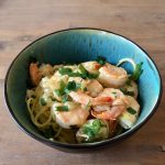 snelle pasta met gamba's