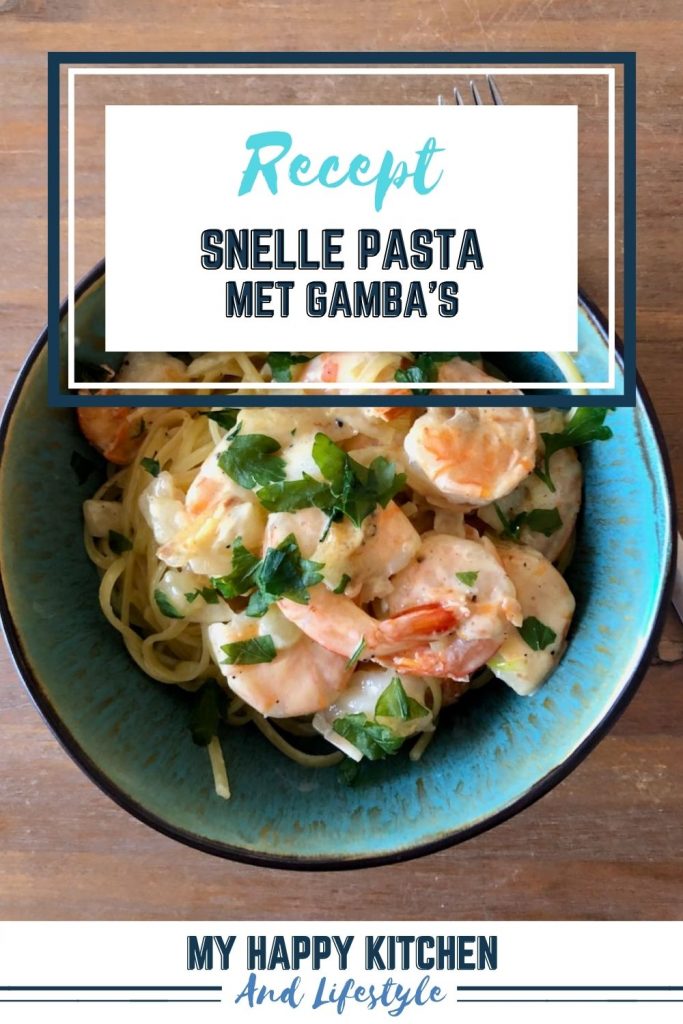 snelle pasta met gamba's