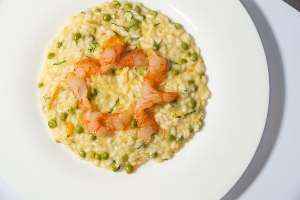 Risotto met scampi