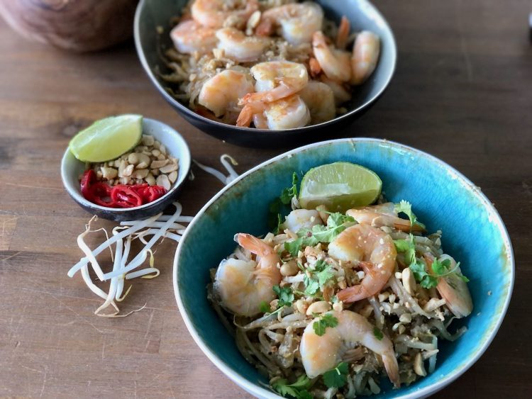 Pad Thai met garnalen