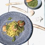 linguine met pesto van zeekraal