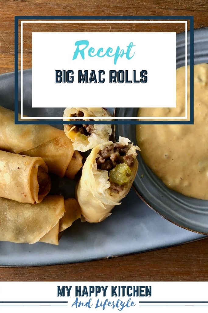 Pinterest pin Big Mac Rolls