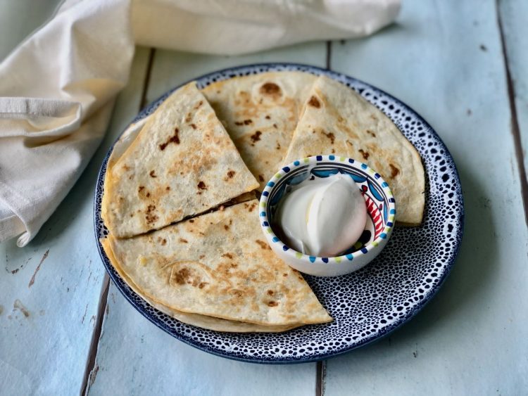 Philly cheesesteak quesadilla